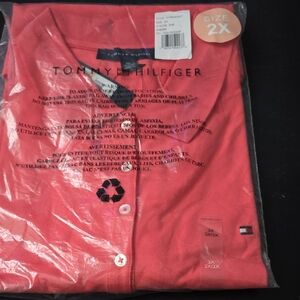 Tommy Hilfiger Men's Coral Button Down Shirt